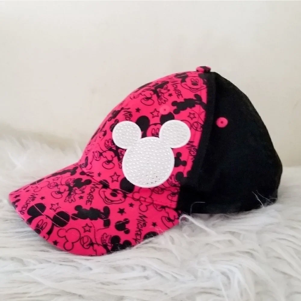 Disney parks hat pink and black youth